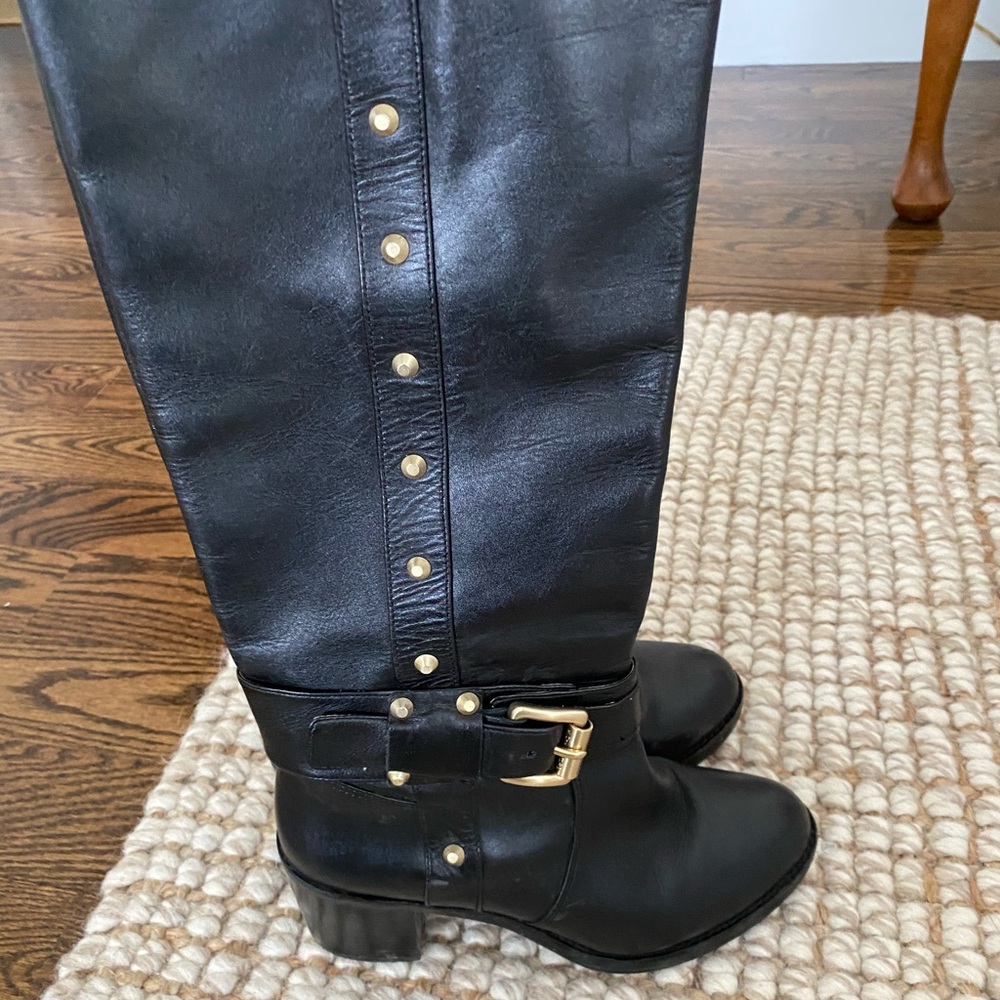 Michael Kors women’s black studded boots 7.5